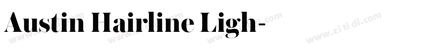 Austin Hairline Ligh字体转换